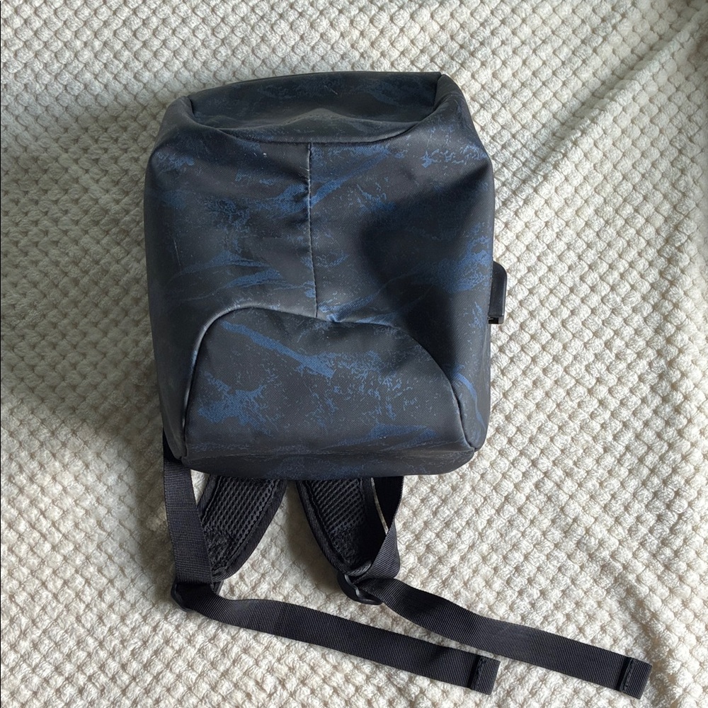Duchamp Stylish Black and Blue Camp print Anti-Theft laptop Backpack.